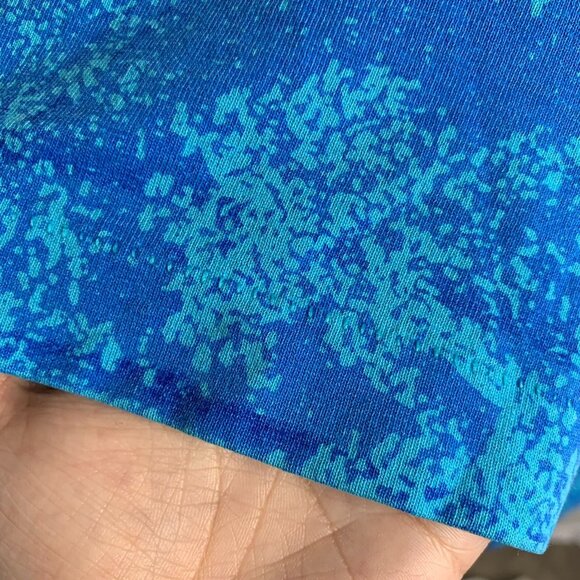 Vintage 90s All Over Print Arkansas T Shirt L Blue Crewneck Single Stitch River - Picture 3 of 6